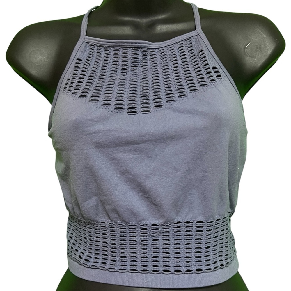 Crochet Panel Lavender Tank Top